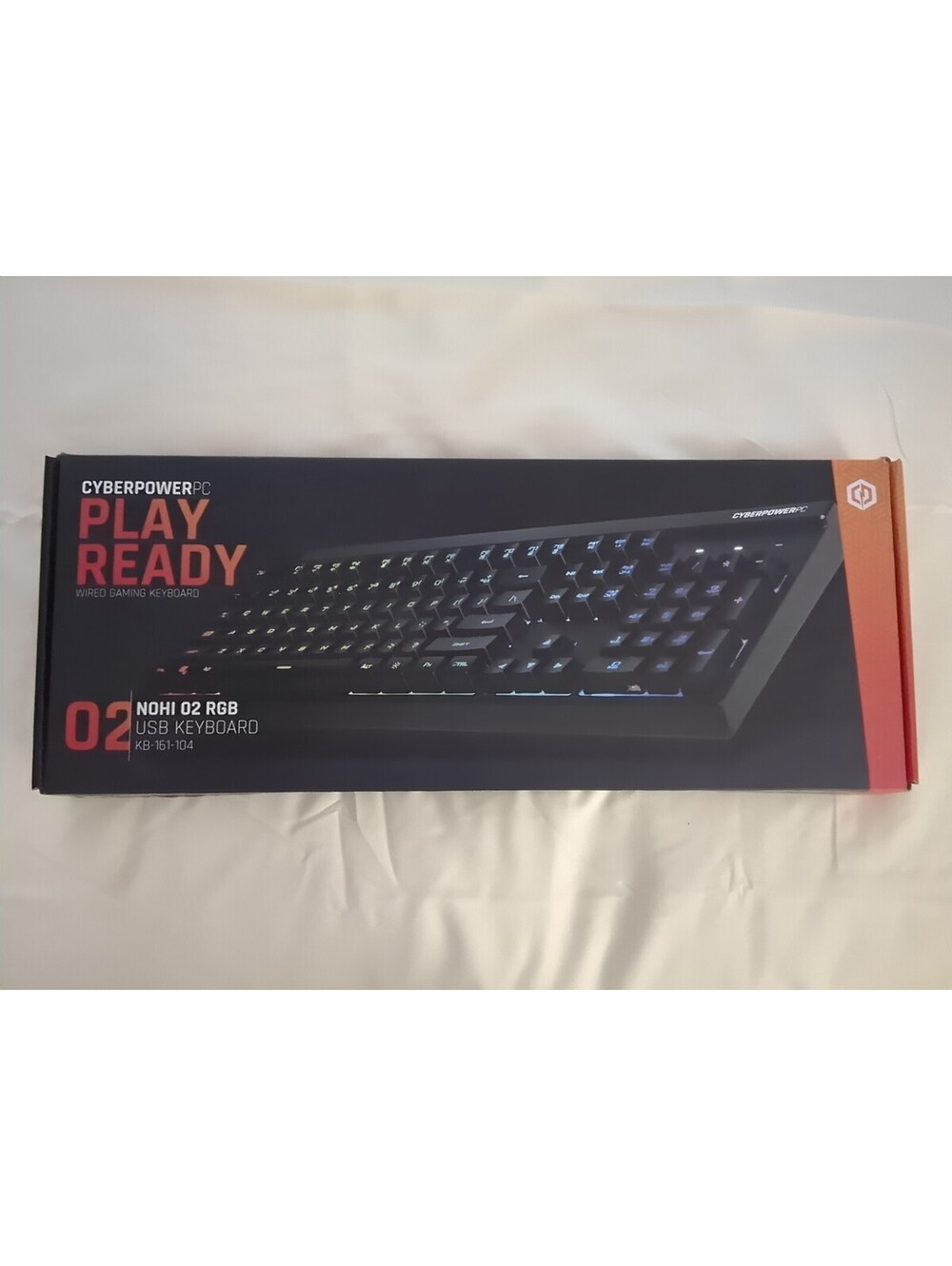 CyberPower PC Play Ready LED Wired Gaming Keyboard 02 RGB NOHI KB-161-104